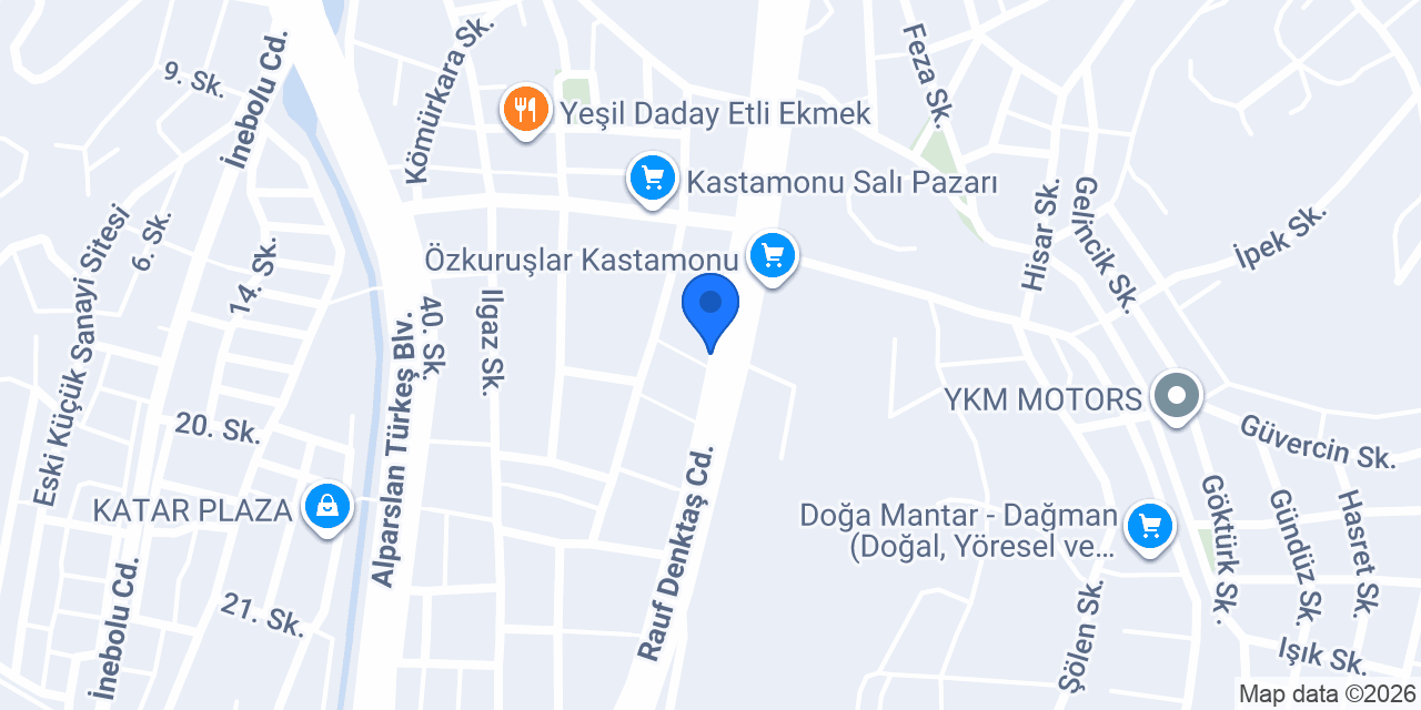 Ptt İnönü Şubesi konumu