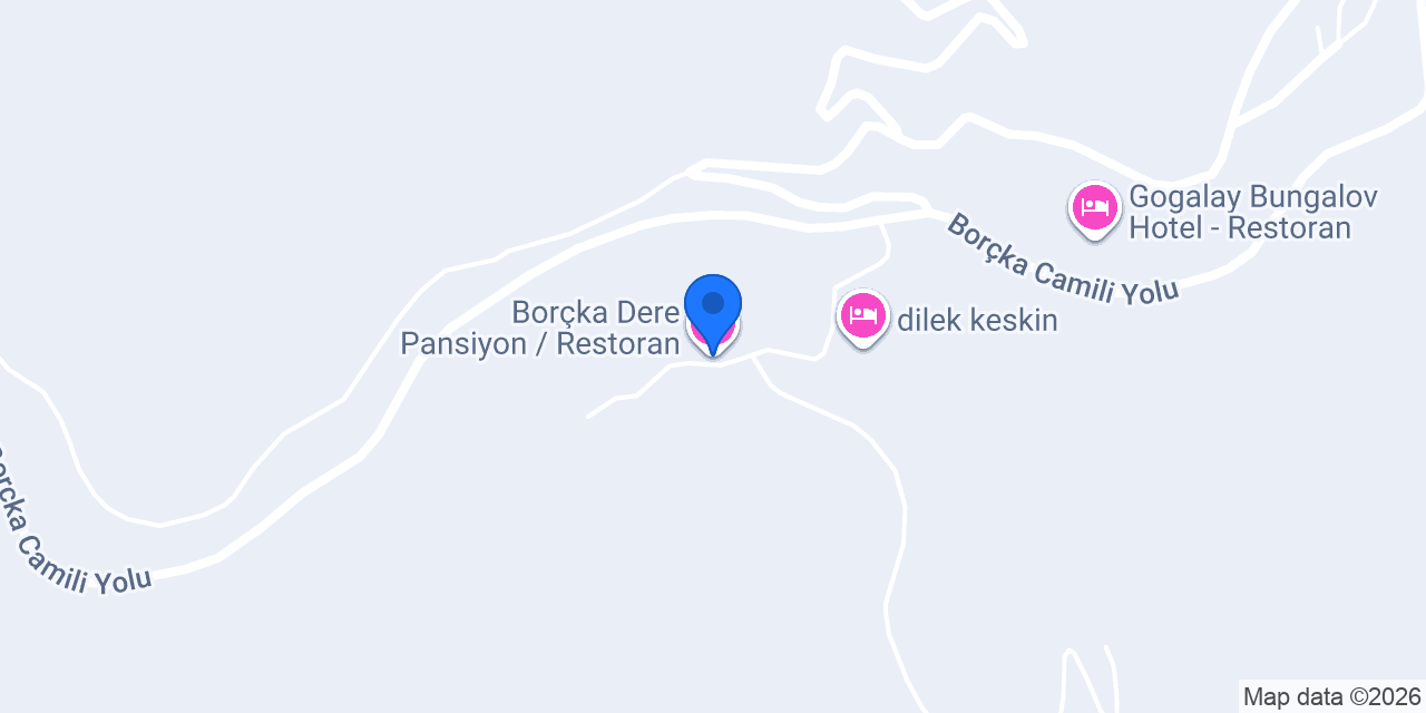 Borçka Dere Pansiyon / Restoran konumu
