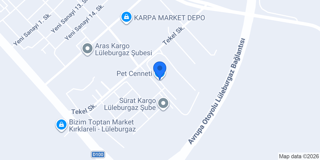 Pet Cenneti konumu
