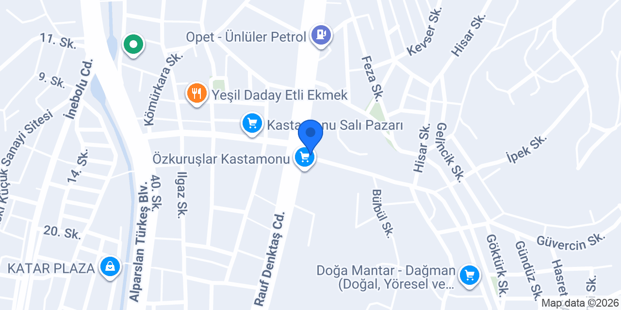 Kastamonu Süt Taksi konumu