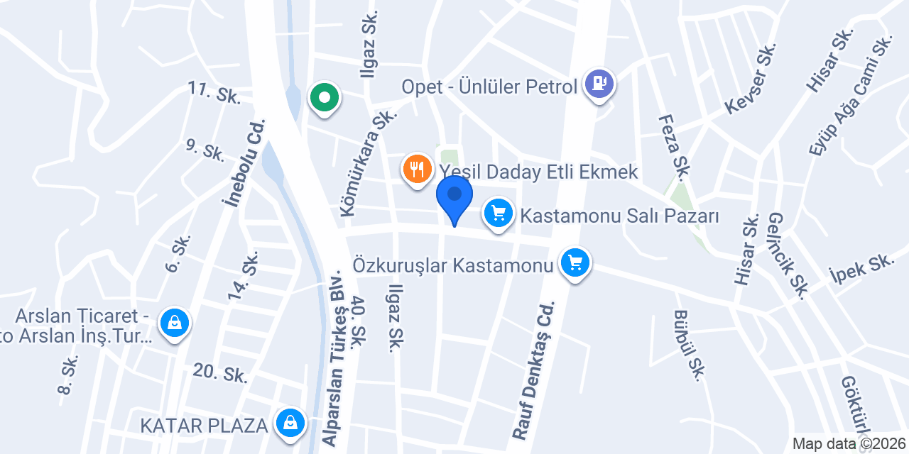 Vatan Baklava konumu
