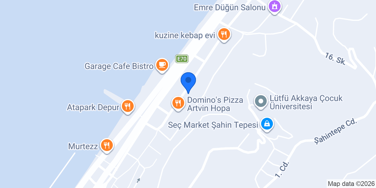 Halkbank Hopa Şubesi konumu
