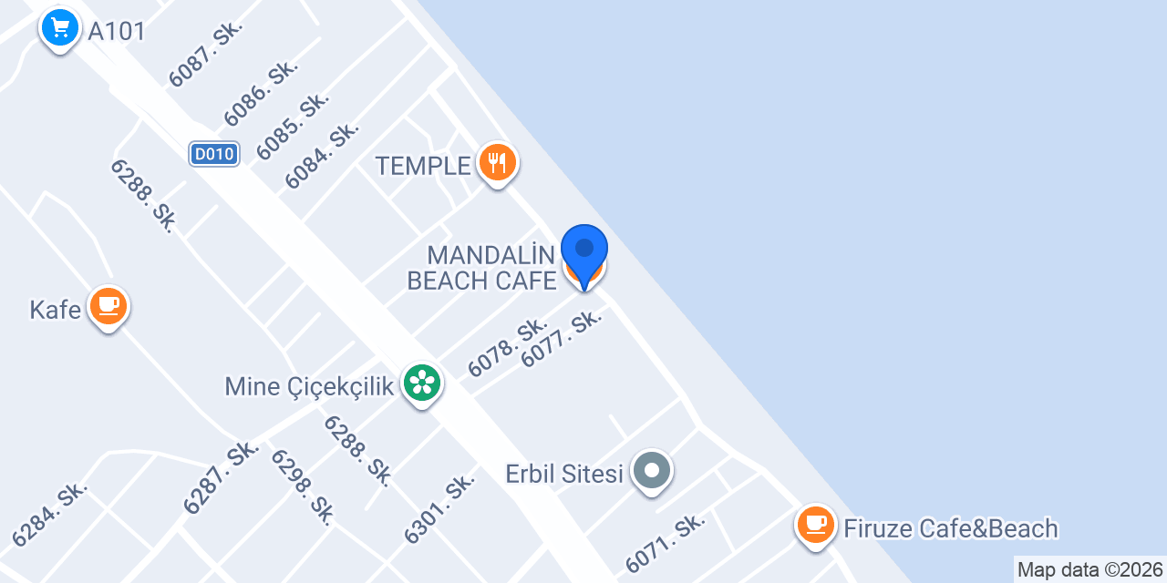 MANDALİN BEACH CAFE konumu