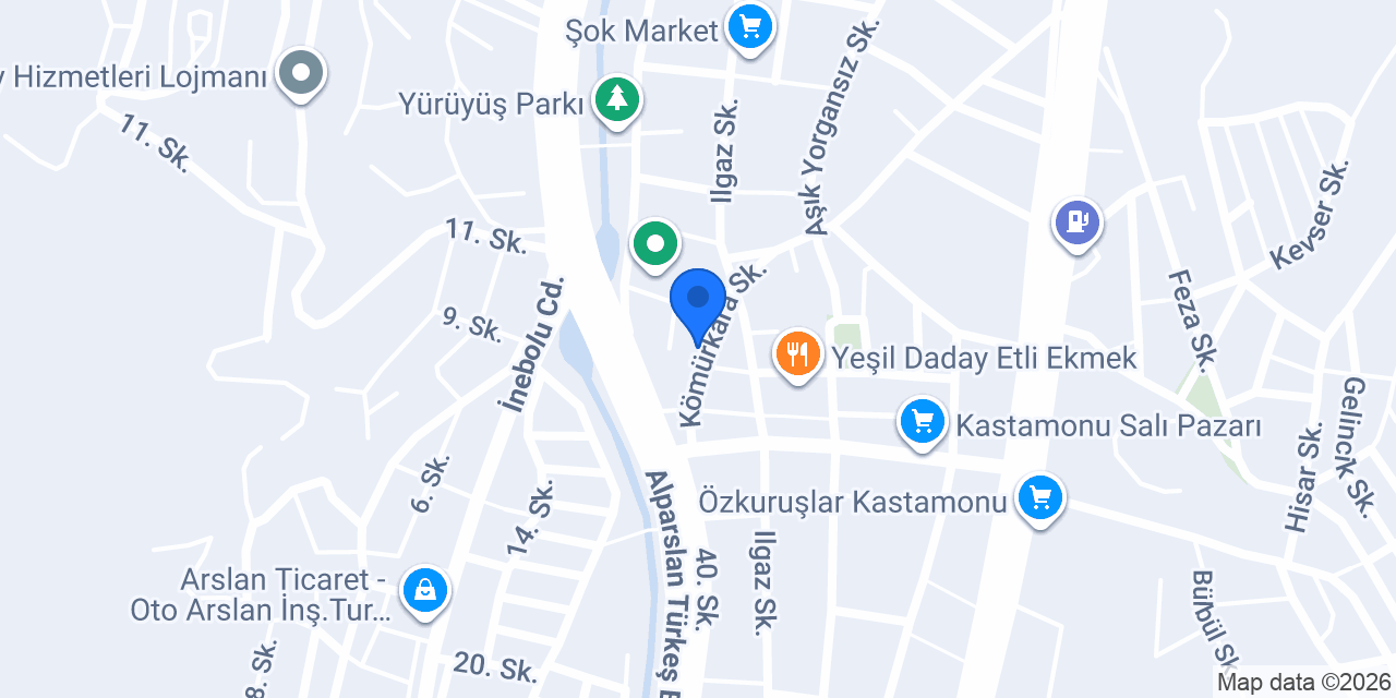 Kastamonu Depo konumu
