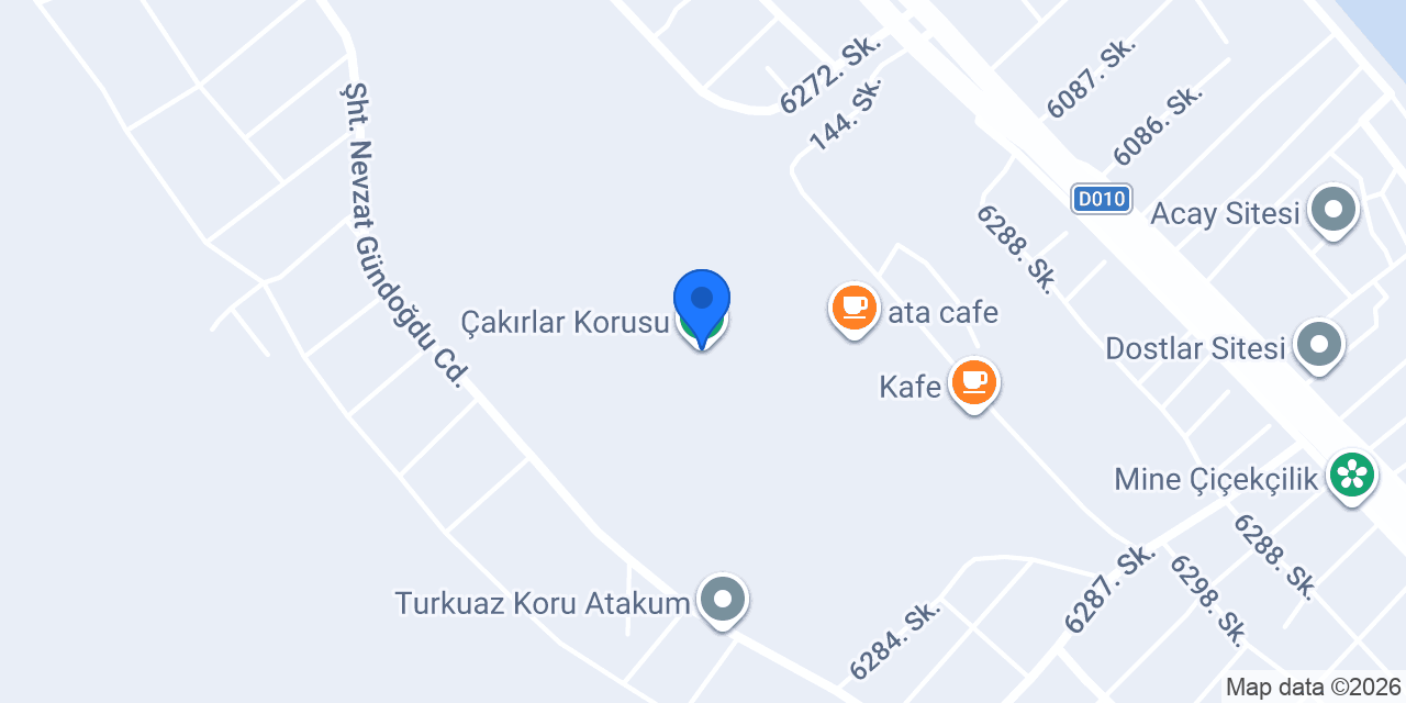 Çakırlar Korusu konumu