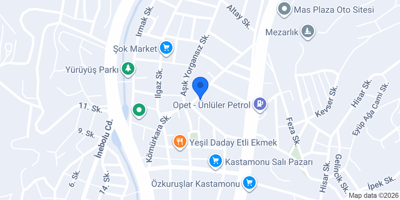 Gülcem Butik konumu