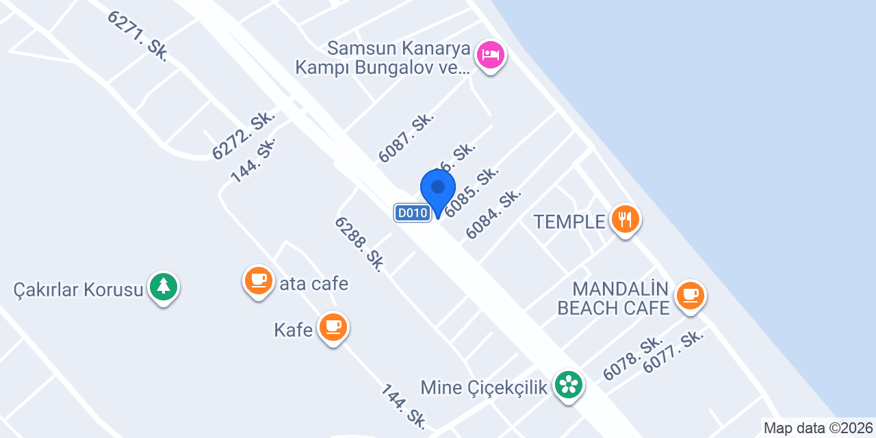 Samsun SMS Şömine konumu