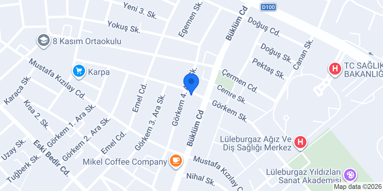 Destek Servis konumu
