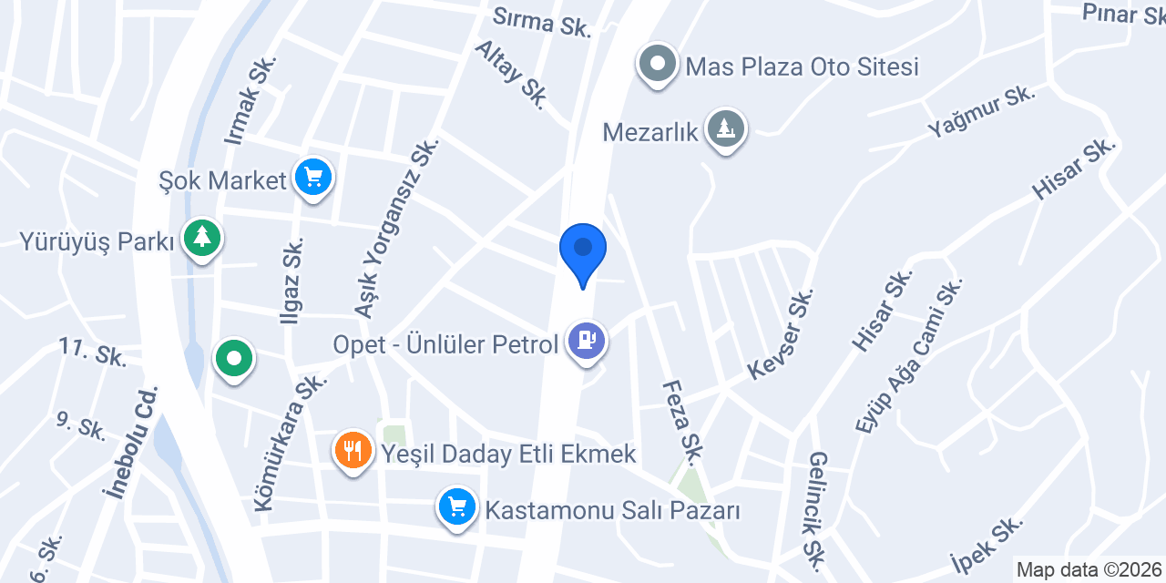 Kelebek Mobilya - Kastamonu konumu