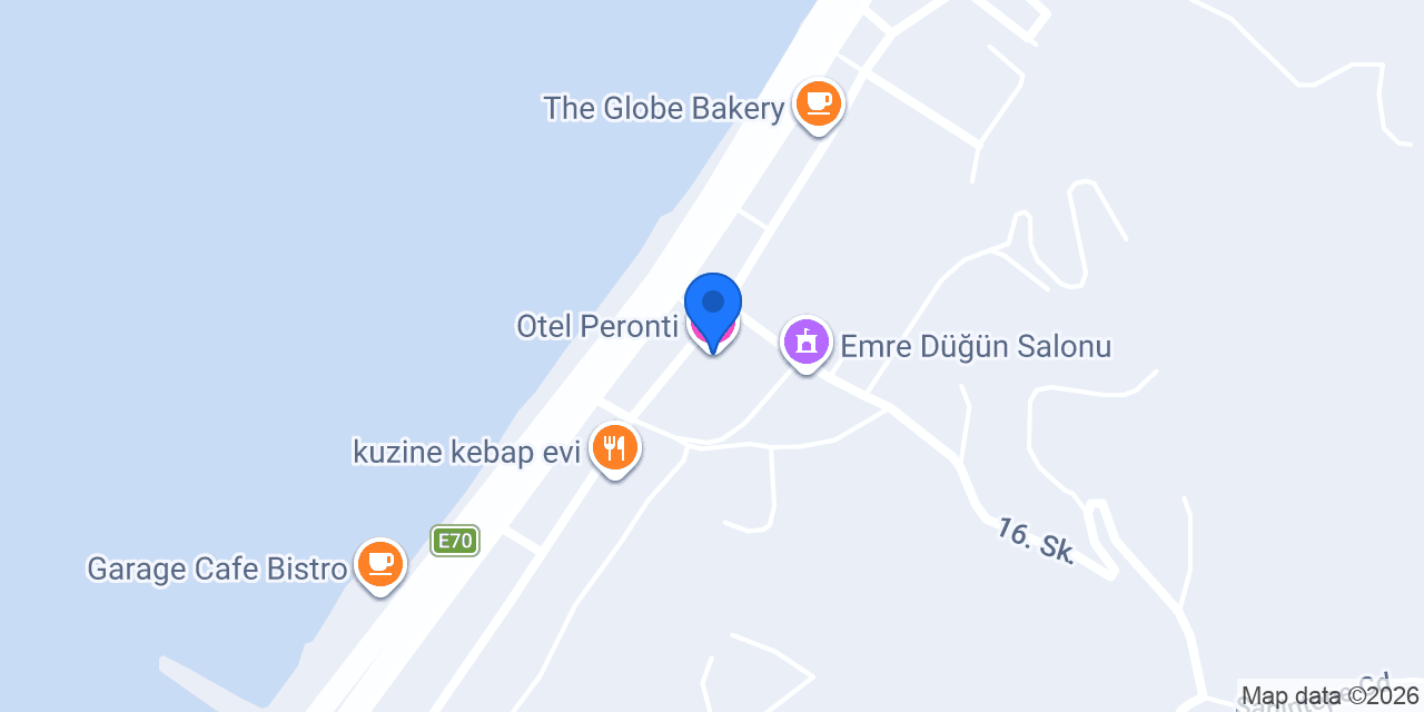 Otel Peronti konumu