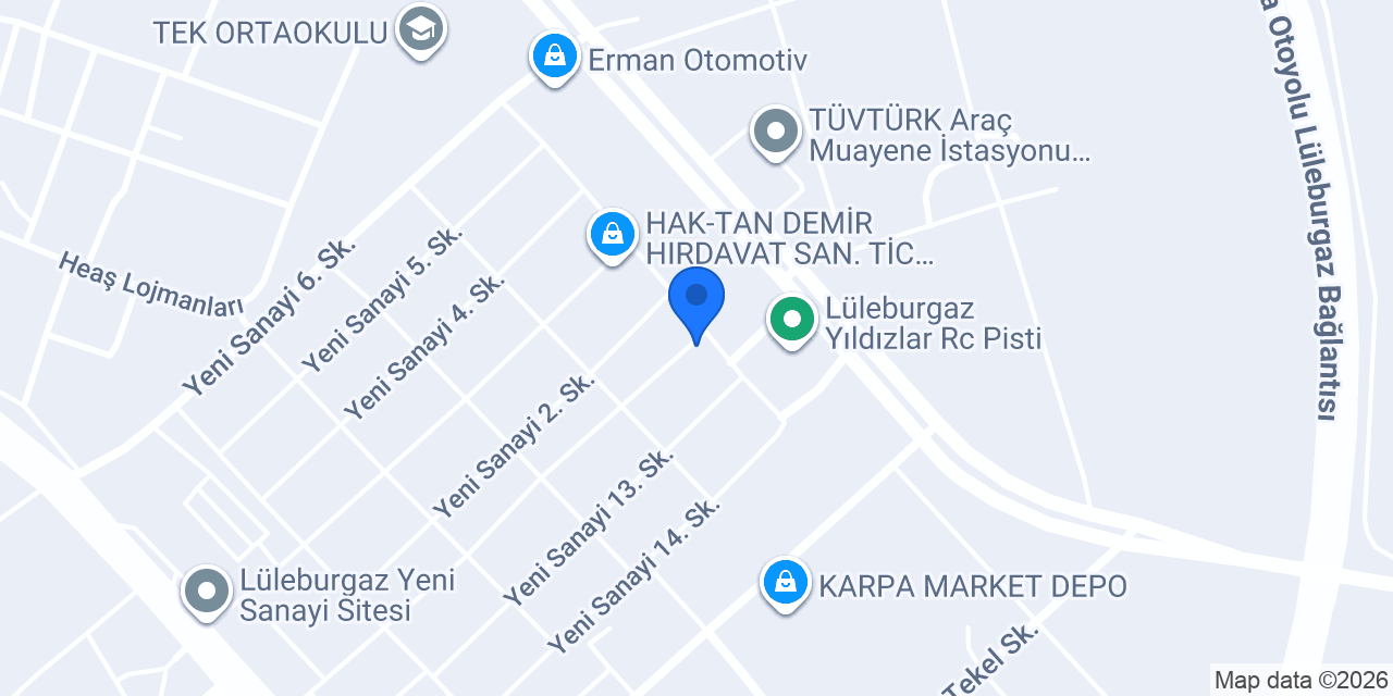 Ersinler Yapı Market konumu