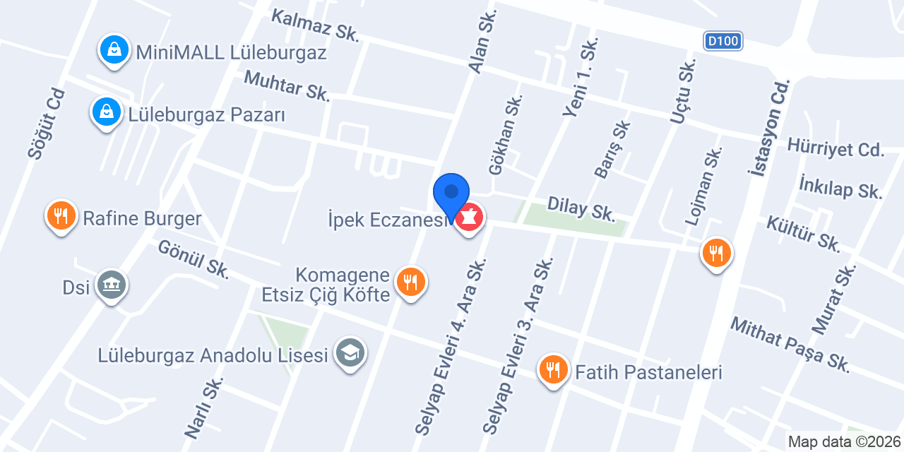 TRAKYA ECZANESİ konumu