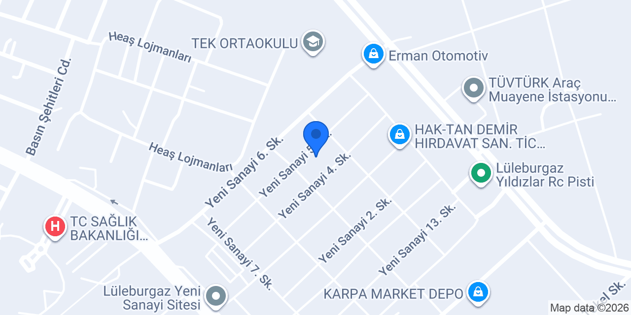 İYÜ DUŞAKABİN konumu
