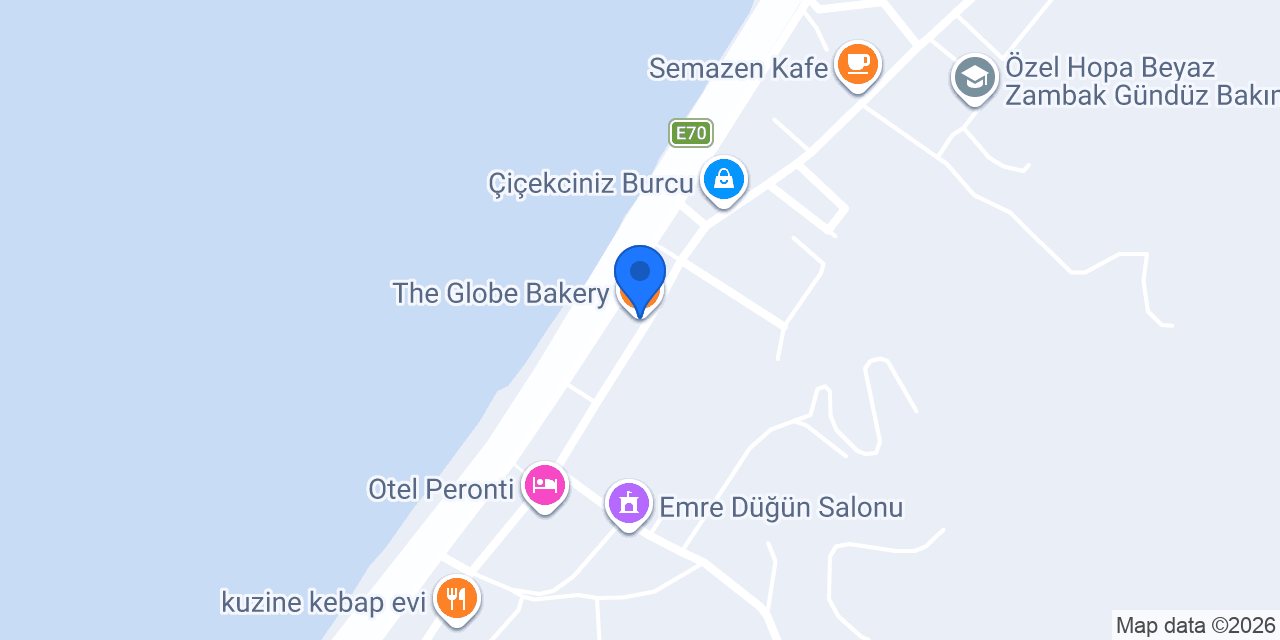 The Globe Bakery konumu