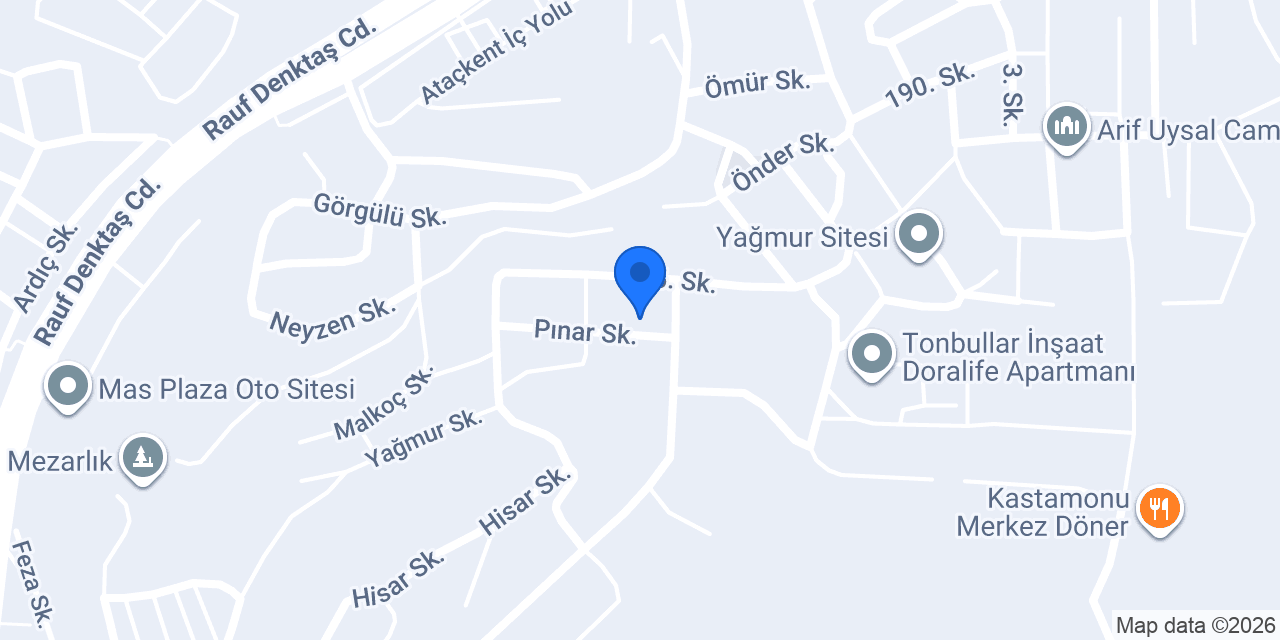 Oruçoğlu Mobilya konumu