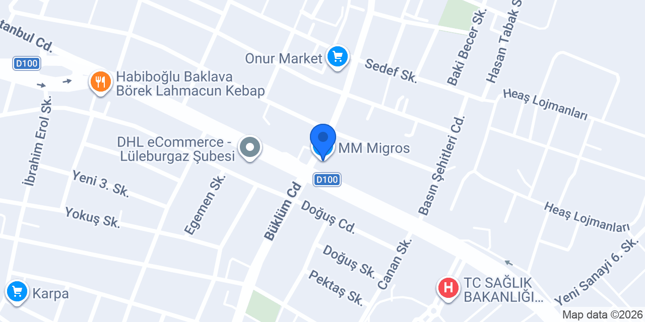 MM Migros konumu