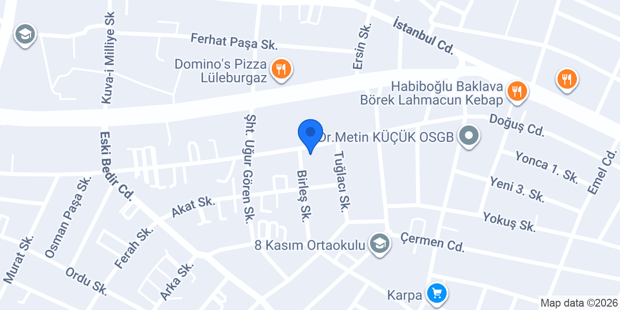 Doyum Ekmek konumu