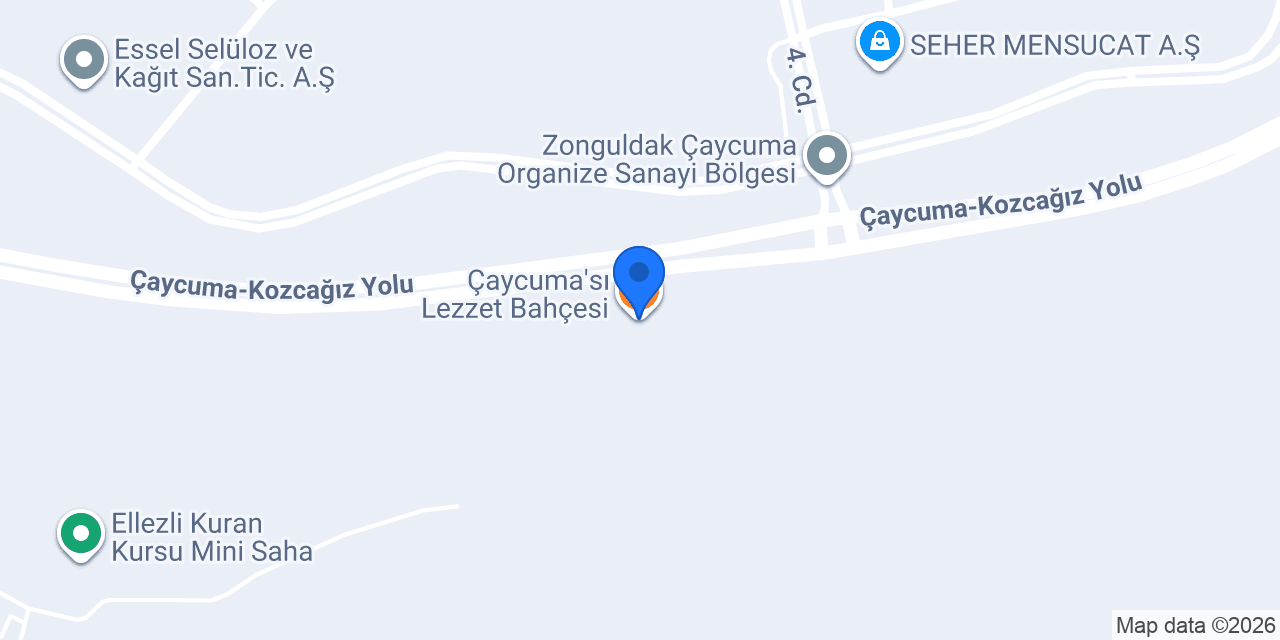Çaycuma'sı Lezzet Bahçesi konumu