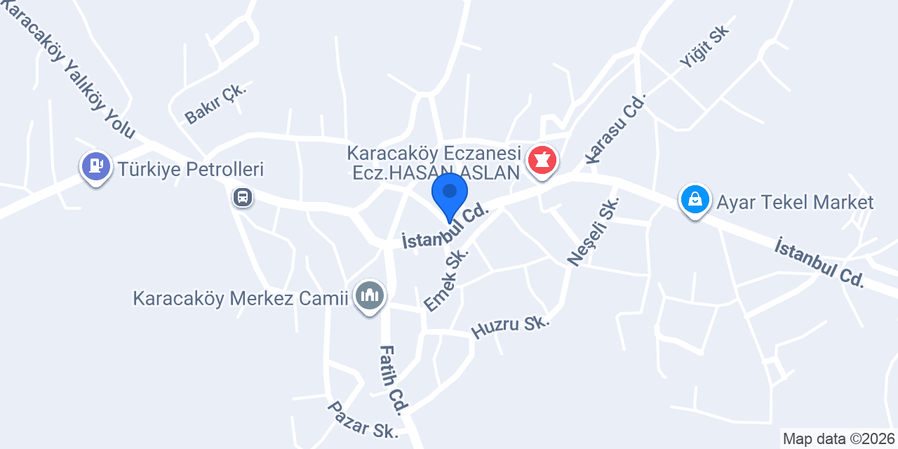 GÜLER EMLAK (KARACAKÖY) konumu