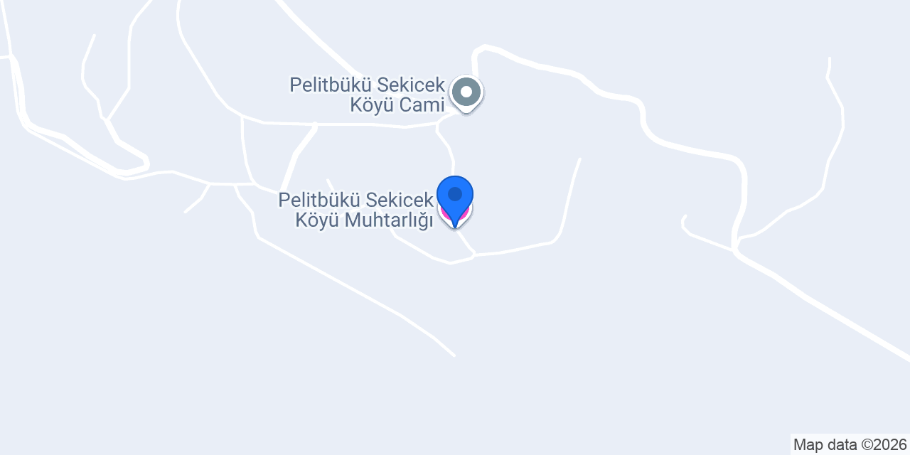 Pelitbükü Sekicek Köyü Muhtarlığı konumu