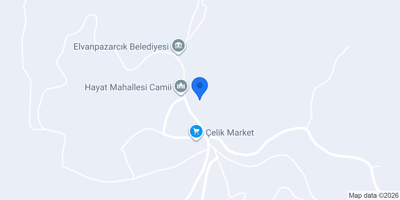 Elvanpazarcık Belediyesi konumu