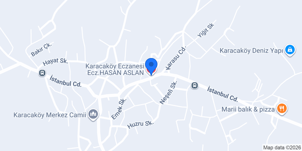 Karacaköy Eczanesi Ecz.HASAN ASLAN konumu