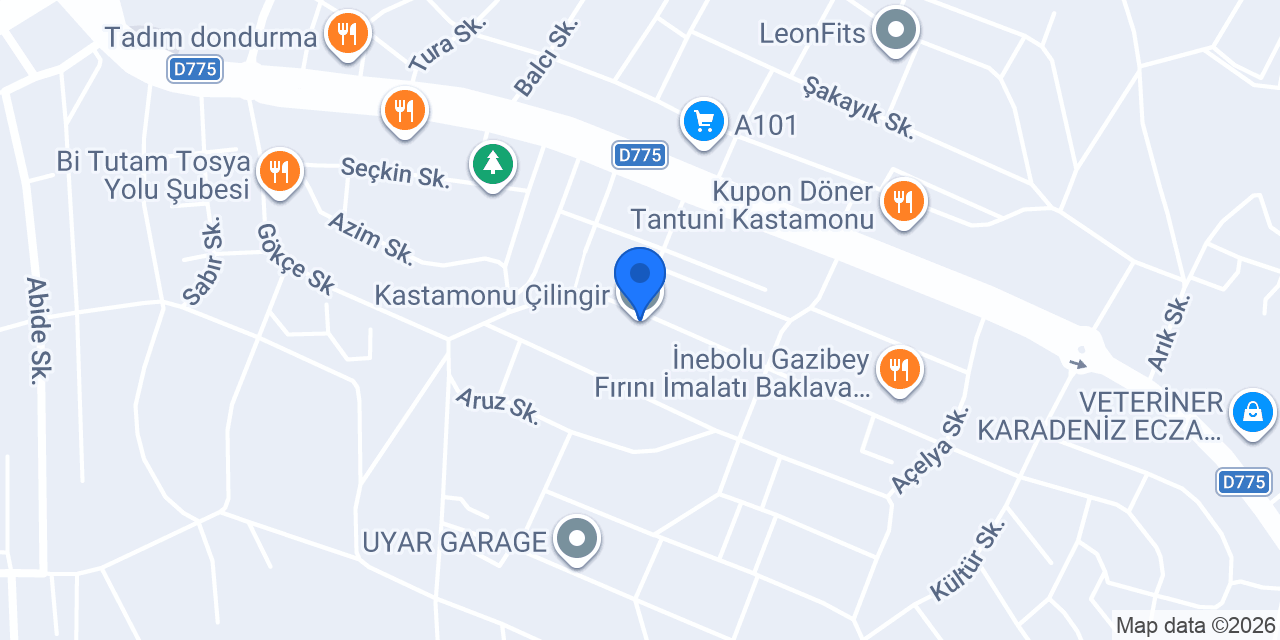 Kastamonu Çilingir konumu