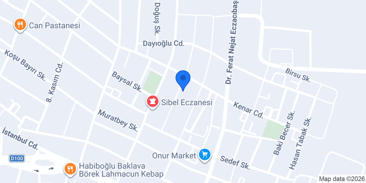 Berk su tesisatı konumu