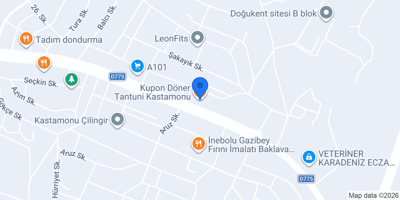 Kupon Döner Tantuni Kastamonu konumu