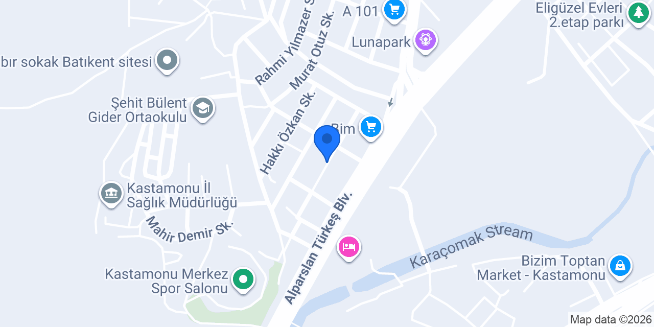 Candaroğulları İlkokulu konumu