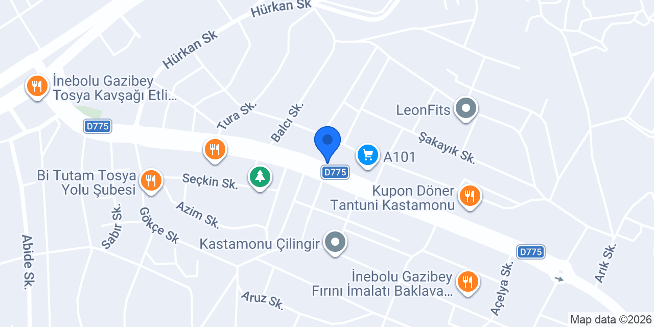 Kastamonu Oto Kurtarma konumu