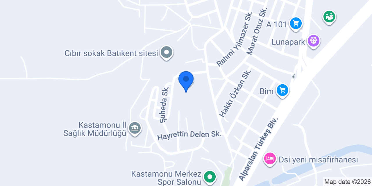 Kastamonu Candaroğulları Ortaokulu konumu