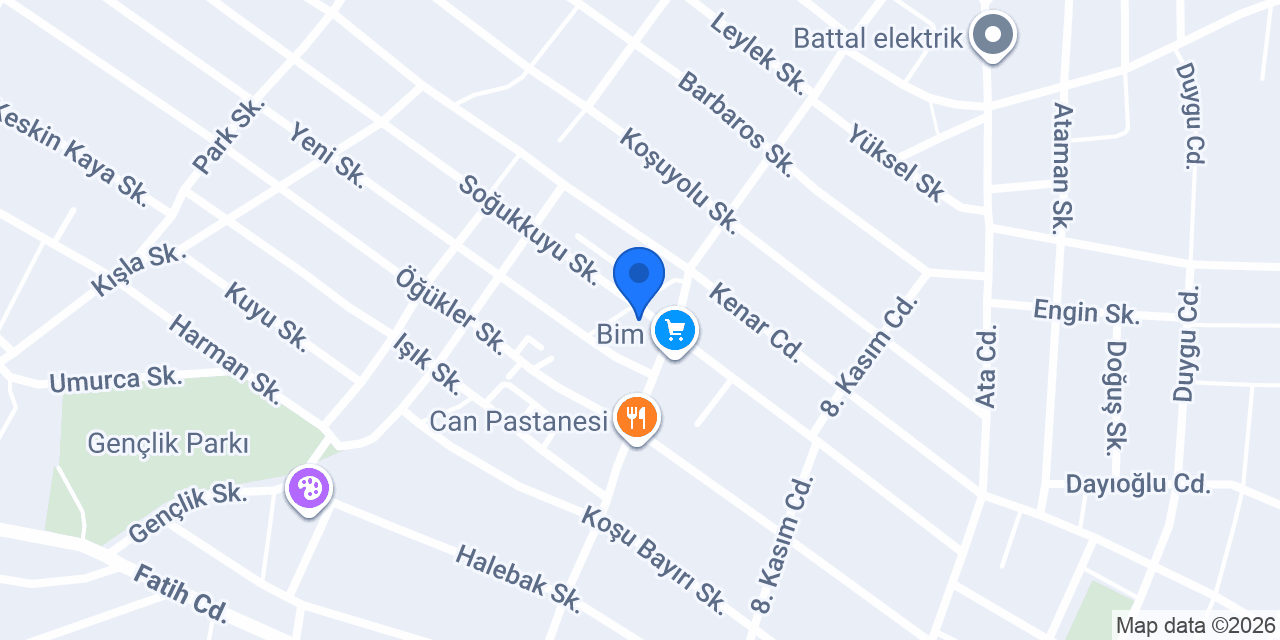 Yoldaş Aile Kasabı konumu