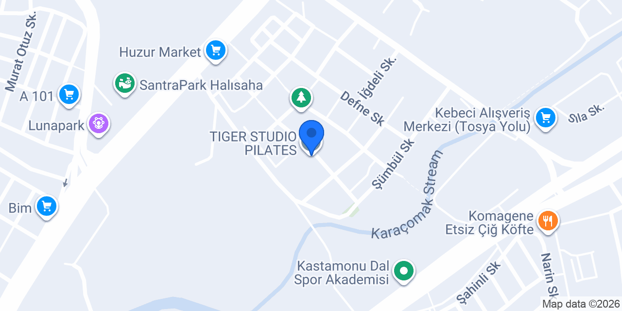 TIGER STUDIO PILATES konumu