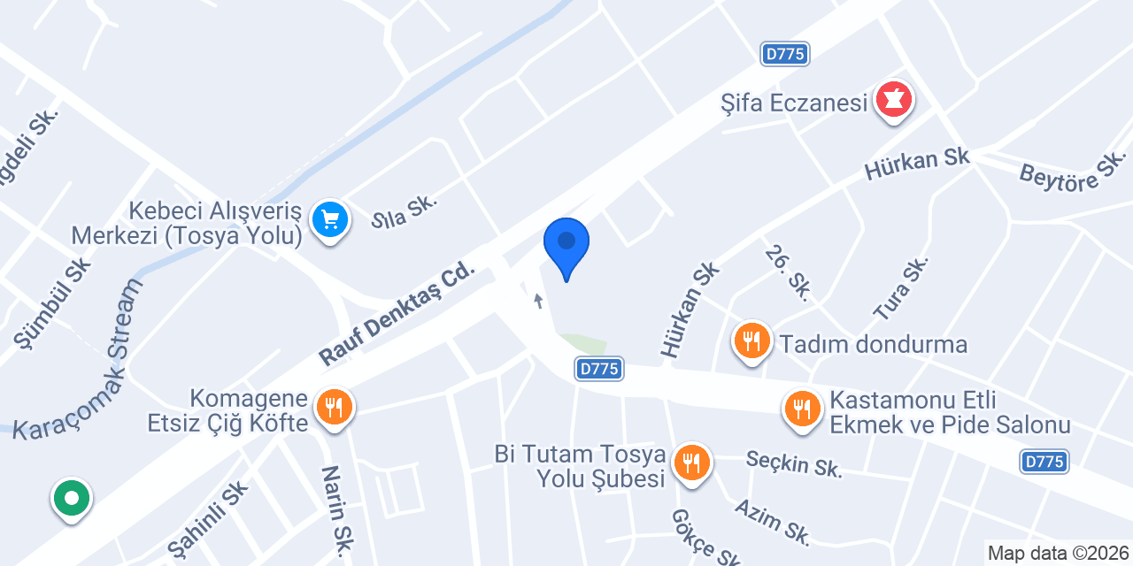 Kuzey Lastik konumu