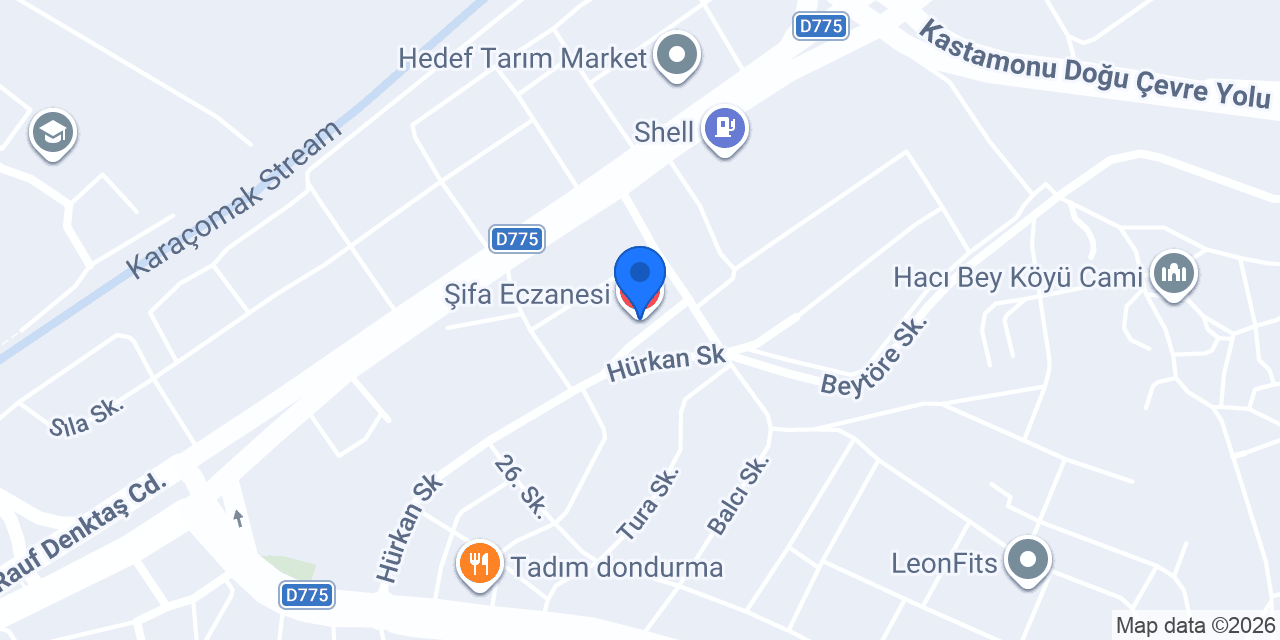 Şifa Eczanesi konumu