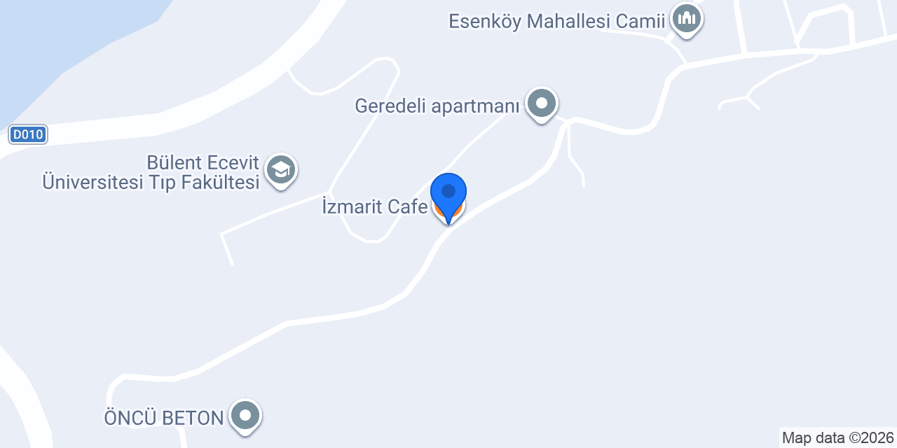 İzmarit Cafe konumu