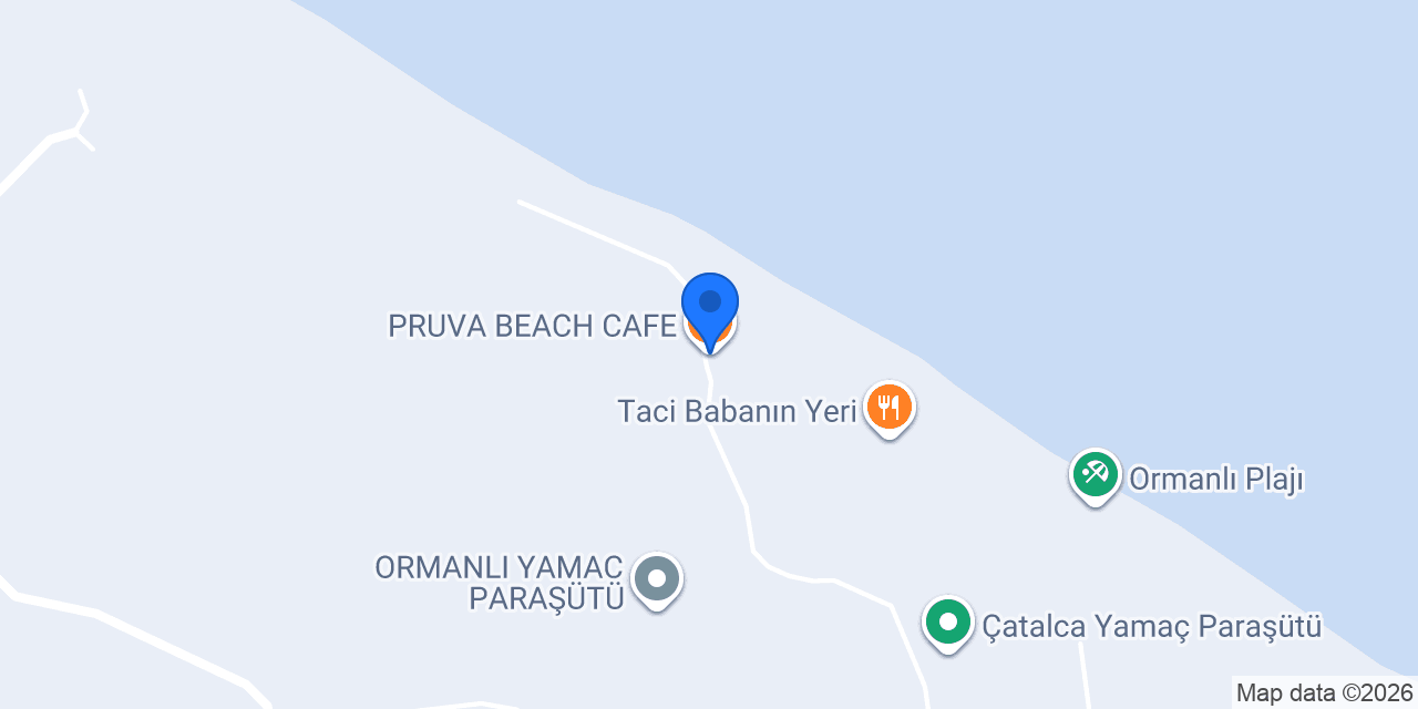 PRUVA BEACH CAFE konumu