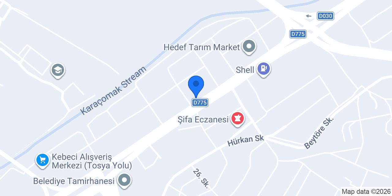 Nergiz Otomotiv konumu
