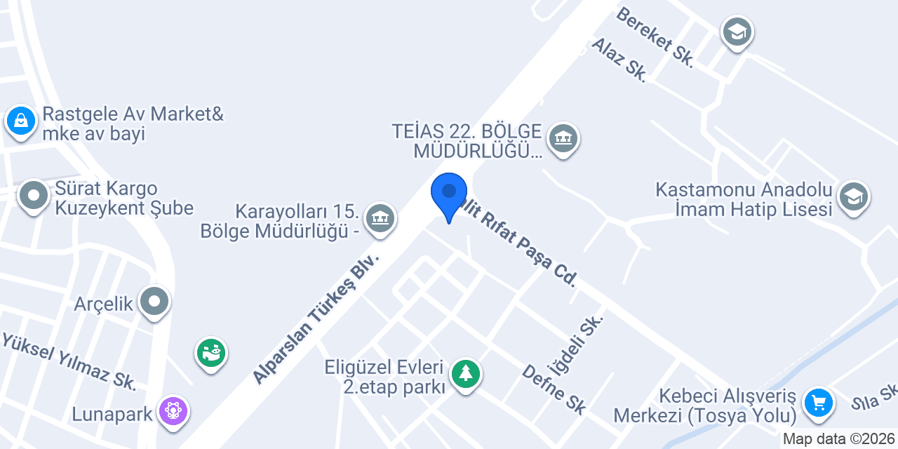 Antepten Künefe & Katmer Baklava konumu