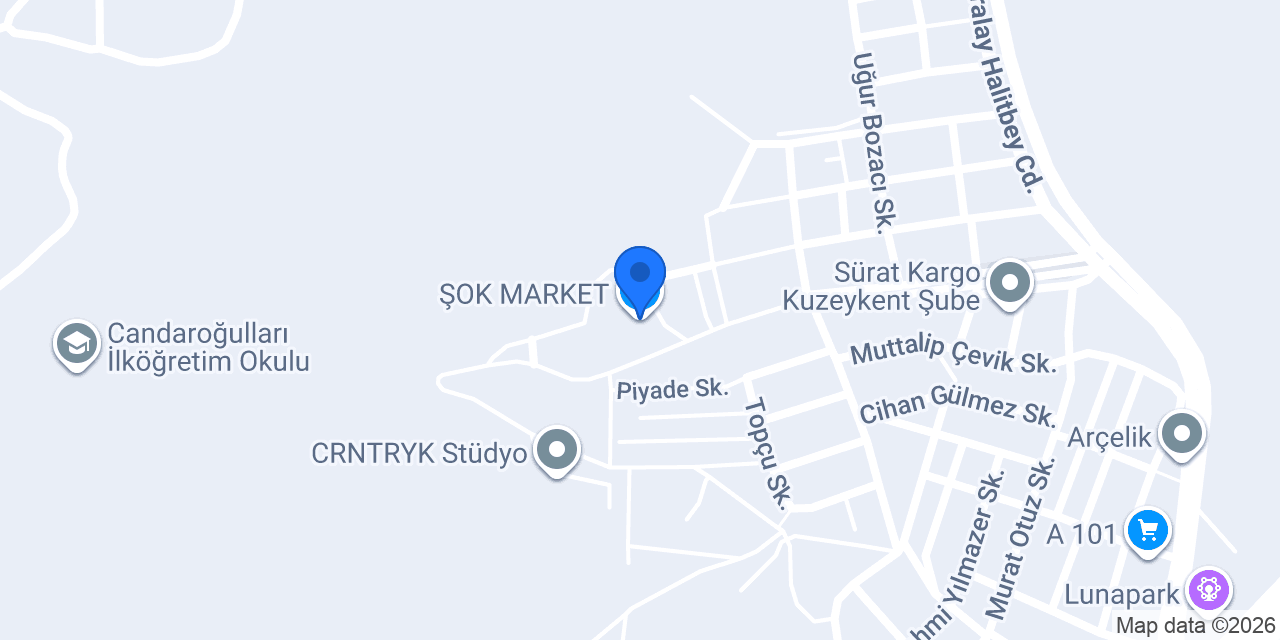 ŞOK MARKET konumu