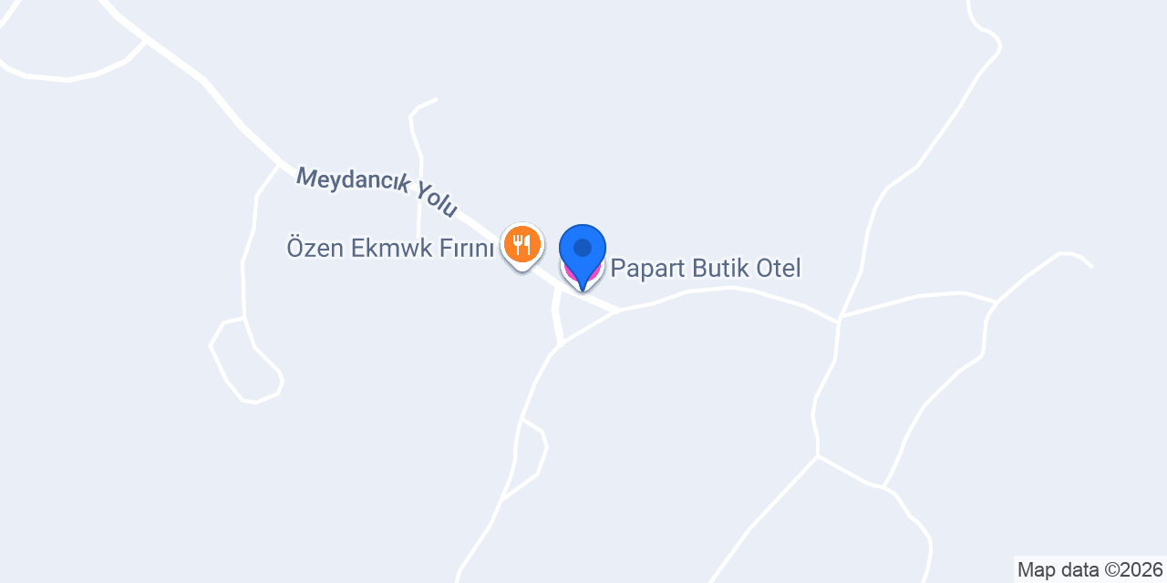 Papart Butik Otel konumu