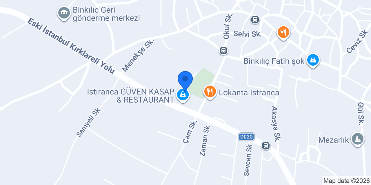 Binkılıç Çok Programlı Lisesi konumu