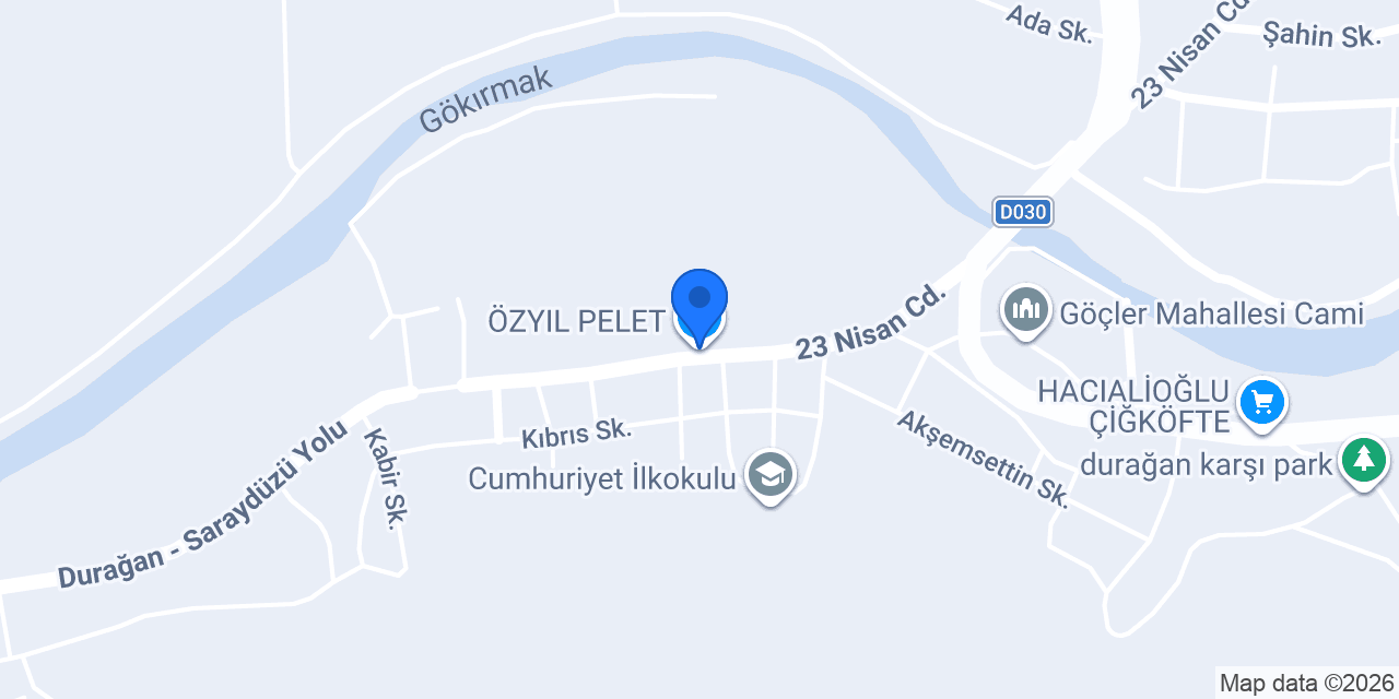 ÖZYIL PELET konumu