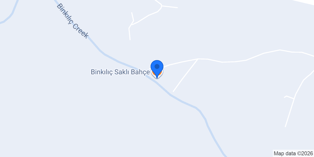 Binkılıç Saklı Bahçe konumu