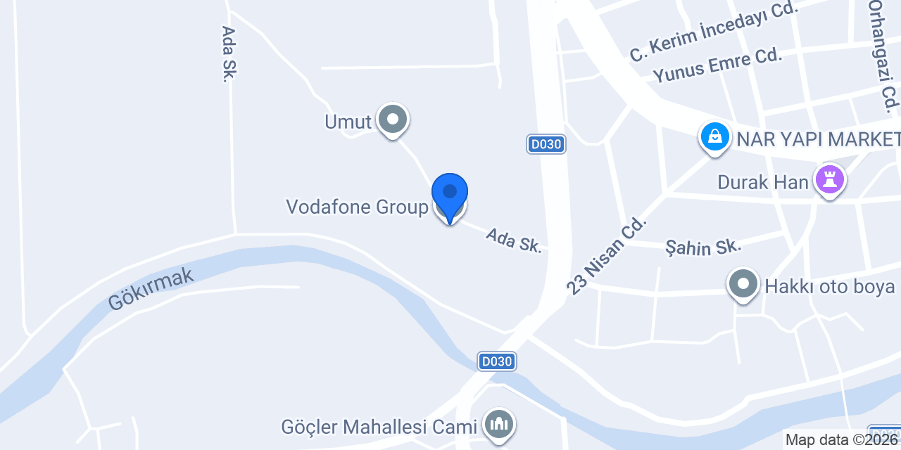 Vodafone Group Plc konumu