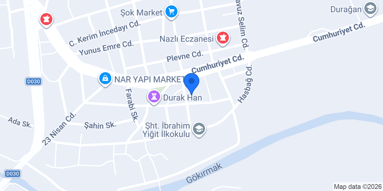 TKE DURAĞAN EMLAK konumu