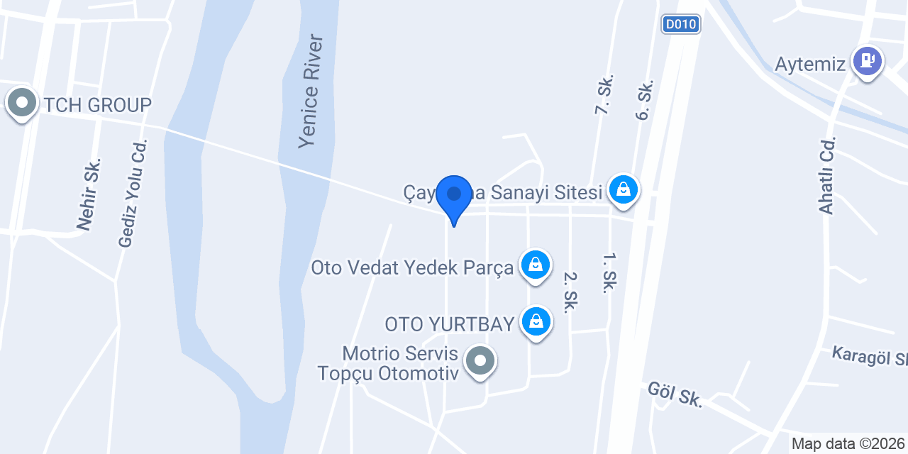 Gül Oto konumu