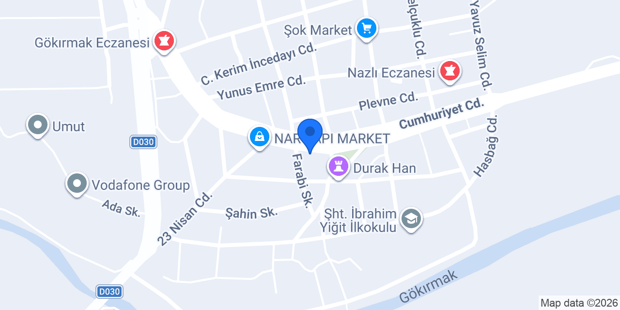 Enersan Yapı Market konumu