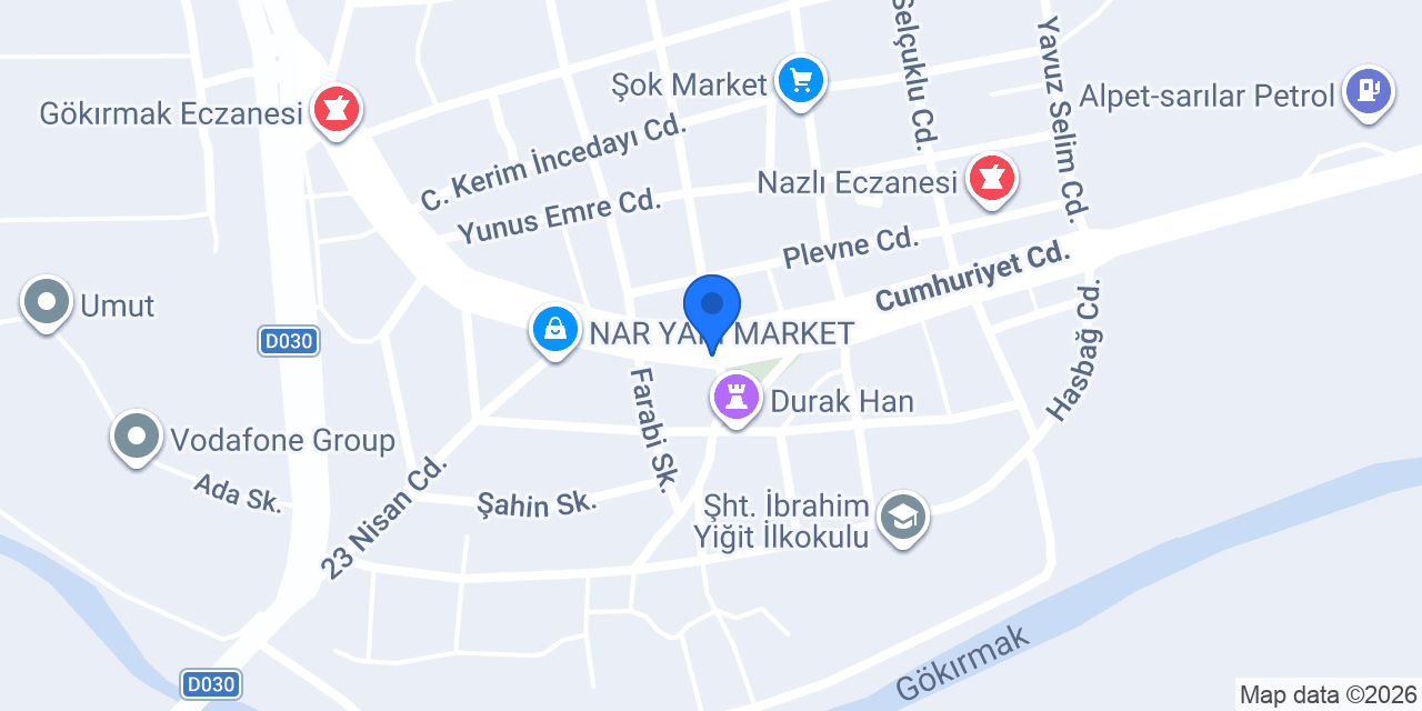 Akpınar Lokantası konumu
